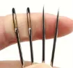 set 40 agujas para costura ojo grande x4 medidas diferentes estuche madera 5