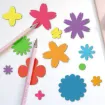 matriz relieve embossing folder para maquina troqueladora plancha 13x11cms modelo flores motivo b 5