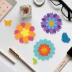 matriz relieve embossing folder para maquina troqueladora plancha 13x11cms modelo flores motivo a 4