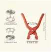 pinza para colocar broches presion medida 130x55mms 200 ojalillos colores 9mms 6