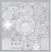 apliques pegatinas adhesivas impermeables para scrapbooking motivos encaje vintage 6cms por 50 uni blanco 2