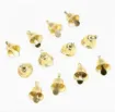 campanita metal para colgar decorativa mini medida 21x18mms color oro por 10 unidades 0
