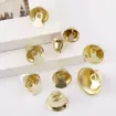 campanita metal para colgar decorativa mini medida 21x18mms color oro por 10 unidades 1