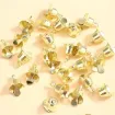 campanita metal para colgar decorativa mini medida 8x10mms color oro por 25 unidades 0