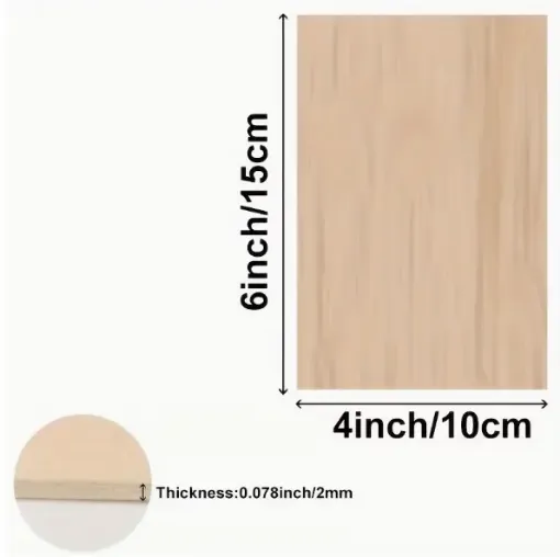 pancha madera balsa tilo delgada espesor 2mms medida 10x15cms por unidad 0