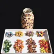 venecitas para mosaiquismo ceramica 10x10x4mms x200 unidades aprox colores marrones 2
