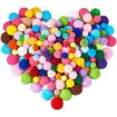 set pompones 25mms paquete 100 unidades medidas colores surtidos 1