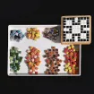 venecitas para mosaiquismo ceramica 10x10x4mms x200 unidades aprox colores marrones 3