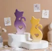 molde silicona para velas resina epoxi modelo gato con corazon medida 57x120x26mms 3