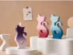 molde silicona para velas resina epoxi modelo gato con corazon medida 57x120x26mms 5
