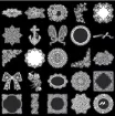 apliques pegatinas adhesivas impermeables para scrapbooking motivos encaje vintage 6cms por 50 uni blanco 4