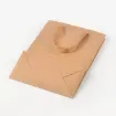 bolsa papel kraft lisa marron asa cinta medida 20x15x6cms por unidad 1