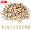 apliques calados madera numeros 50x2mms x30 unidades natural 0