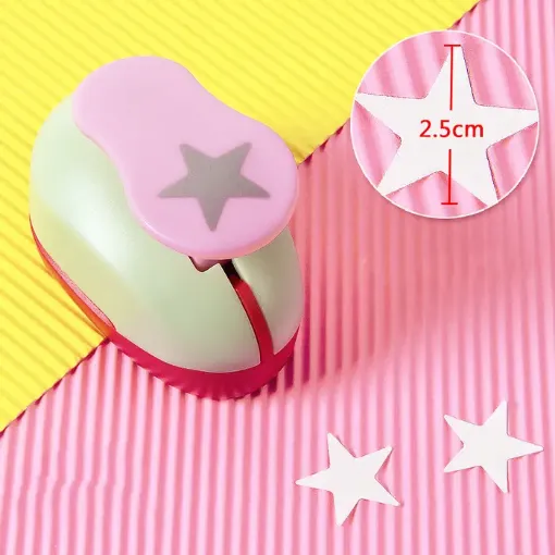 perforadora para goma eva carton corte 25mms 70x40x60mms modelo estrella 0