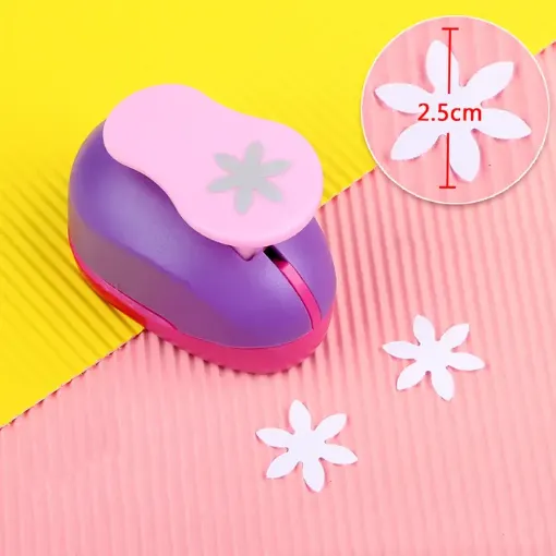 perforadora para goma eva carton corte 25mms 70x40x60mms modelo flor 6 petalos 0