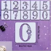 stencil plantilla numeros floral 10cms set 10 2