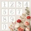stencil plantilla numeros floral 10cms set 10 3