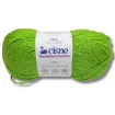 lana 100 acrilica cisne rendidora jumbo tex425 para tejer x100grs color 00343 verde claro 0