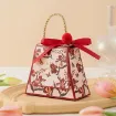 caja carton para regalo cordon cinta medida 10 5x5 2x8 8cms color rojo pompon por unidad 0