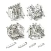 base prendedor pin 4 medidas diferentes 20 38mms 2 3 orificio x100 unidades platino 0