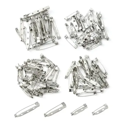 base prendedor pin 4 medidas diferentes 20 38mms 2 3 orificio x100 unidades platino 0