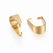 gancho presion para collar fianza acero inoxidable medida 10x8x5mms x25 unidades color oro 1