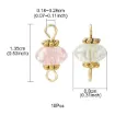 dijes colgantes conectores acrilico laton 13 5x8mms x10 unidades 1