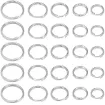 argollas aritos dobles acero inoxidable set 500 unidades 5 medidas diferentes 5 10mms 0