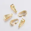 gancho presion para collar fianza acero inoxidable medida 8 5x3 5x4mms x50 unidades oro 18k 0