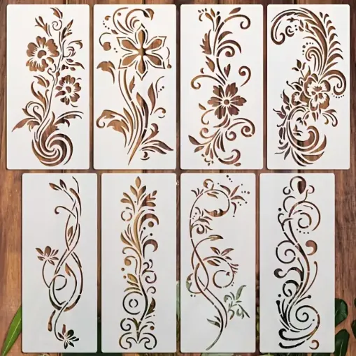 stencil plantilla 28x14cms modelos guarda floral varios modelos diferentes por unidad 0