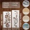 stencil plantilla 28x14cms modelos guarda floral varios modelos diferentes por unidad 1