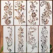 stencil plantilla 30x11cms modelos guarda floral varios modelos diferentes por unidad 0