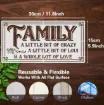stencil plantilla 30x15cms modelo cartel vintage 8 modelos diferentes family home por unidad 1