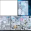 stencil plantilla reutilizable 30x21cms modelo engranajes steampunk por unidad 0