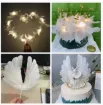 pluma blanca 18cms por 20 unidades aprox 2