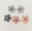 aplique para tela modelo flor 23mm strass x20 unidades colroes pasteles surtidos 3