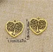 dije colgante metalico modelo corazon arbol calado medida 18x18mms x5 unidades color niquel 2