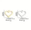 dije colgante metalico modelo corazon calado strass medida 20x20mms x5 unidades color dorado 2