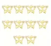 dije colgante metalico modelo mariposa strass perla medida 21x17mms x5 unidades color dorado 0