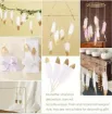 pluma blanca punta dorada 15 25cms por 10 unidades 5