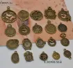 dije colgante metalico modelo reloj vintage medida 13 28mms x10 unidades surtidas color bronce antiguo 2