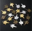 dije colgante metalico modelo hoja arbol medida 23z15mms x5 unidades colores surtidos 0