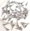 dije colgante metalico modelo torre eiffel 3d medida 8x6x24mms x10 unidades varios colores surtidos 3