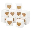 caja carton mini calado corazon medida 5x5cms por 10 unidades color blanco 0