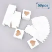 caja carton mini calado corazon medida 5x5cms por 10 unidades color blanco 1