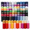 hilo coser poliester set 10 carreteles medida 23x60mms x10 colores gama azules 2