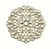 filigrana decorativa metalica fina modelo mandala 35mms x6 unidades color dorado 0