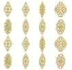 filigrana decorativa metalica fina modelo vertical 32 81mm x8 motivos color dorado 1