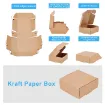caja carton medida 8 5x3 5cms color kraft por unidad 2