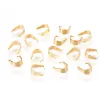 gancho presion para collar fianza acero inoxidable medida 7x6 5x3mms x300 unidades oro 18k 0